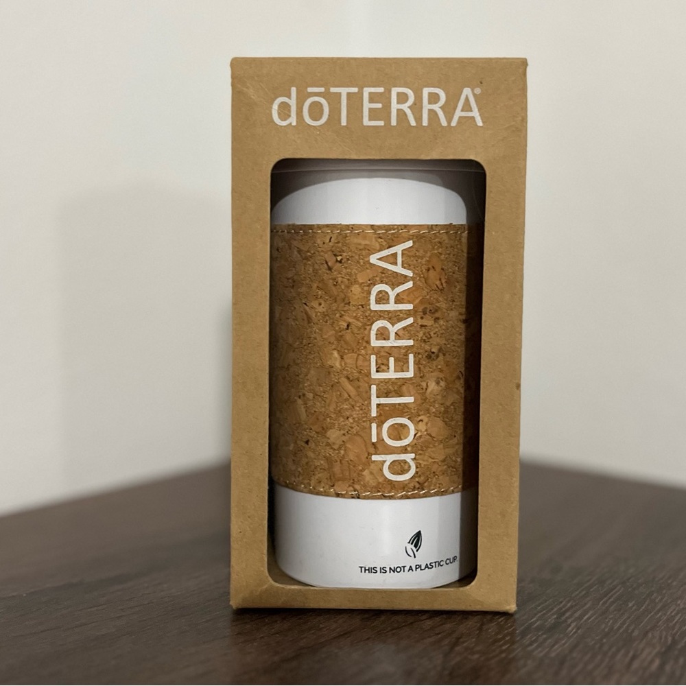 New Doterra eco tumbler with silicone cover, in box 100% BPA Free compostable.